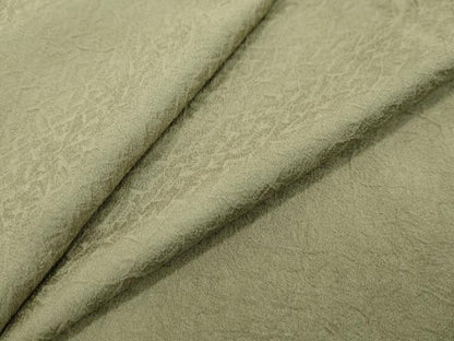 平和屋着物●上質な色無地　干割れ地紋　柳茶色　正絹　逸品　DABI9038ud