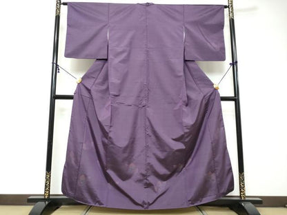 平和屋着物●本場大島紬　訪問着　舞蝶文　正絹　逸品　DABI9050ud