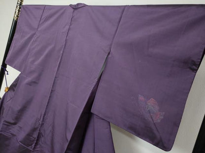平和屋着物●本場大島紬　訪問着　舞蝶文　正絹　逸品　DABI9050ud