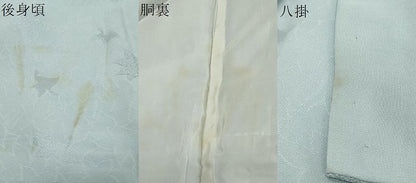 平和屋着物●上質な色無地　舞葉地紋　空色　正絹　逸品　DABI9054ud