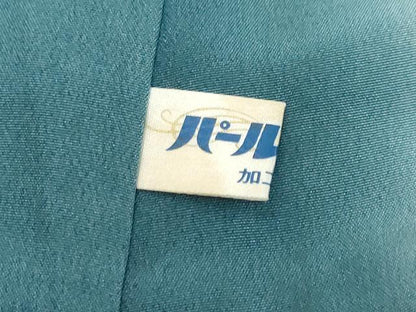 平和屋着物●訪問着　白山紬　友禅　作家物　枝花文　正絹　逸品　DABI9055ud