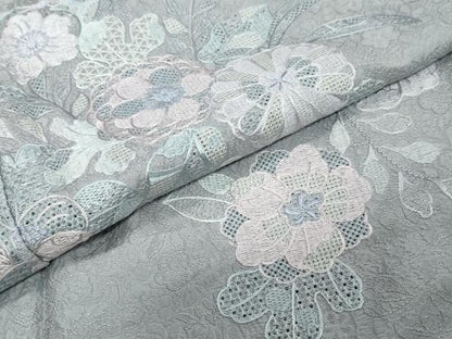 平和屋着物●中国三大刺繍　汕頭刺繍　スワトウ刺繍　総刺繍　訪問着　辻が花　正絹　逸品　未使用　DABI9064ud