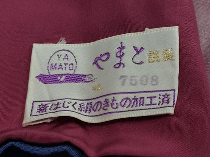 平和屋着物●上質な色無地　杜若色　やまと誂製　正絹　逸品　未使用　DABI9065ud