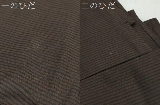 平和屋着物●男性　馬乗り袴　縞　正絹　逸品　DABI9071ud