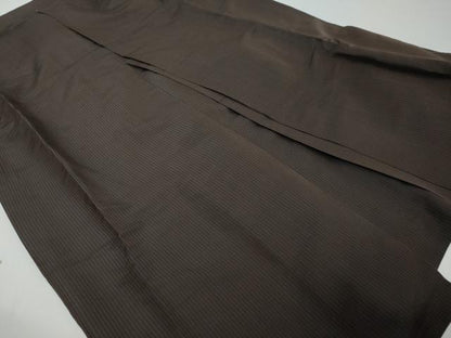 平和屋着物●男性　馬乗り袴　縞　正絹　逸品　DABI9071ud