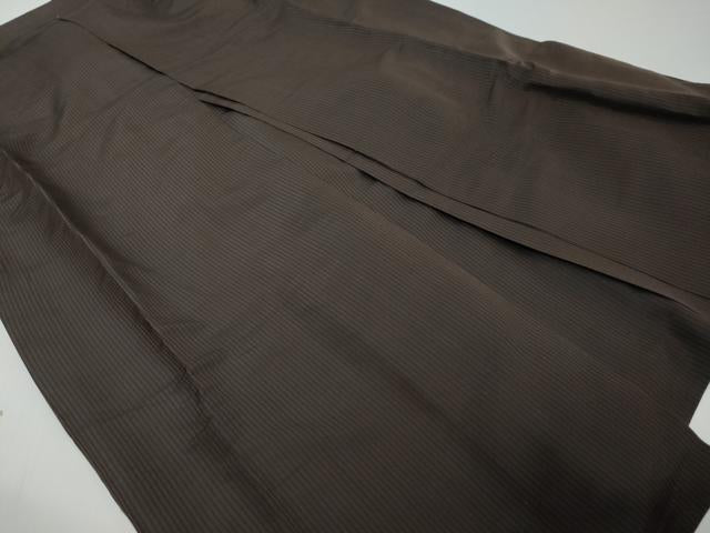 平和屋着物●男性　馬乗り袴　縞　正絹　逸品　DABI9071ud