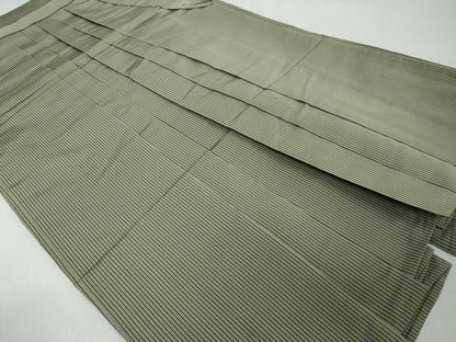 平和屋着物●男性　行灯袴　縞　正絹　逸品　DABI9074ud