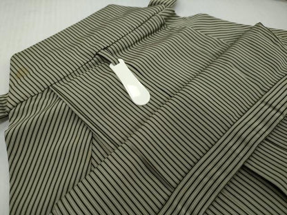 平和屋着物●男性　馬乗り袴　縞　正絹　逸品　DABI9078ud