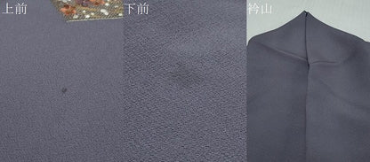 平和屋着物●訪問着　作家物　総刺繍　菱草花文　金糸　正絹　逸品　DABI9085ud