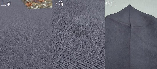 平和屋着物●訪問着　作家物　総刺繍　菱草花文　金糸　正絹　逸品　DABI9085ud