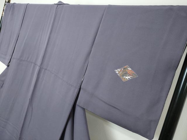 平和屋着物●訪問着　作家物　総刺繍　菱草花文　金糸　正絹　逸品　DABI9085ud