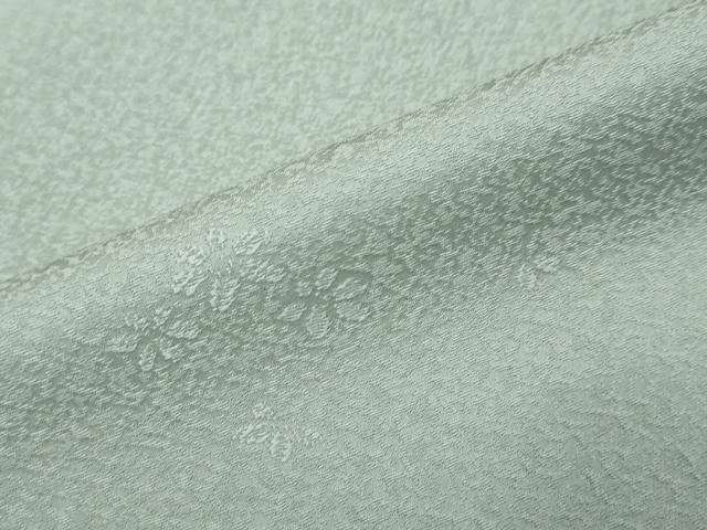 平和屋着物●上質な色無地　舞花地紋　水浅葱色　正絹　逸品　未使用　DABI9091ud