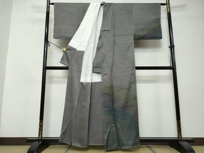 平和屋着物●訪問着　霞文　正絹　逸品　未使用　DABI9100ud