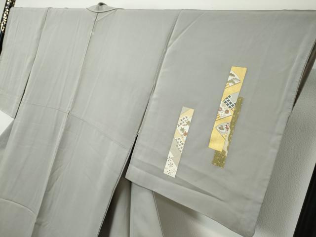 平和屋着物●訪問着　刺繍　短冊飛鶴花文　金彩　正絹　逸品　DABI9103ud