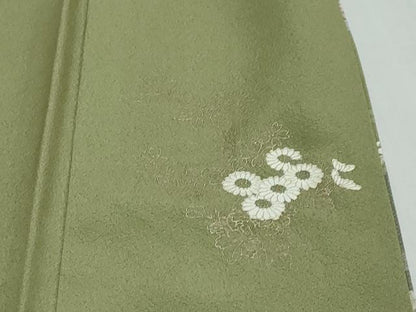 平和屋着物●豪華色留袖　花車文　金彩　正絹　逸品　DABI9105ud