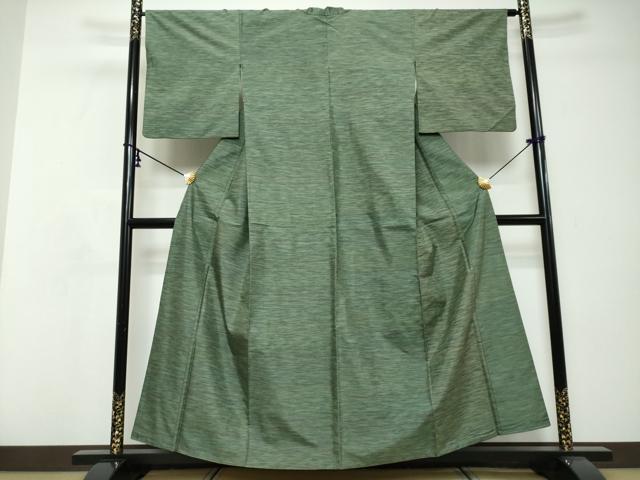 平和屋着物●白山紬　霞文　正絹　逸品　DABI9113ud