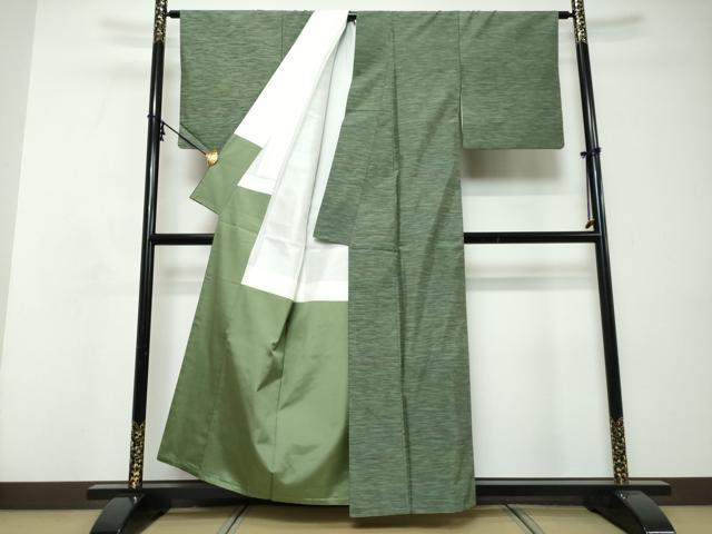 平和屋着物●白山紬　霞文　正絹　逸品　DABI9113ud