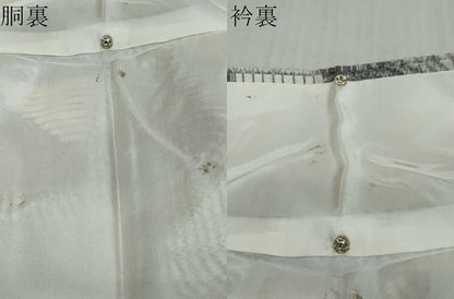 平和屋着物●上質な紬　幾何学文様　正絹　逸品　未使用　DABI9117ud