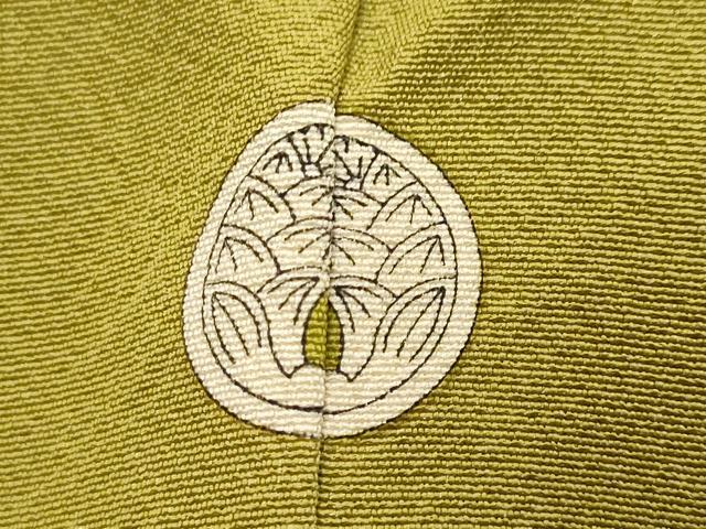 平和屋着物●上質な色無地　根岸色　正絹　逸品　DABI9118ud