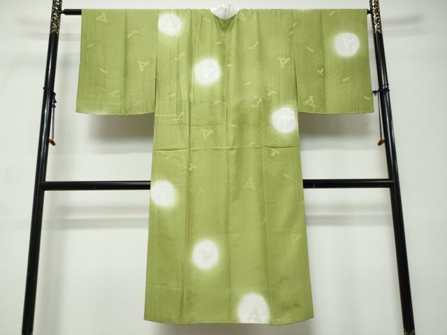 平和屋着物●長襦袢　無双仕立て　扇面文　暈し染め　正絹　逸品　未使用　DABI9125ud