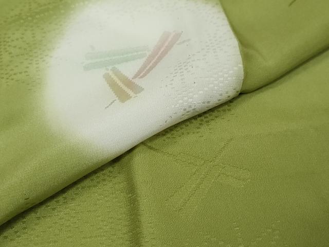 平和屋着物●長襦袢　無双仕立て　扇面文　暈し染め　正絹　逸品　未使用　DABI9125ud