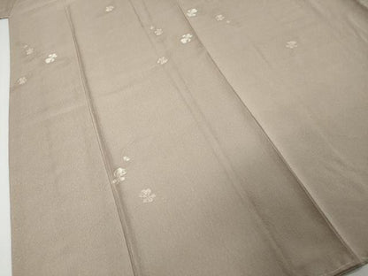 平和屋着物●本加賀友禅作家　柿本市郎監修　小紋　金嚢　亜麻色　正絹　逸品　未使用　DABI9132ud