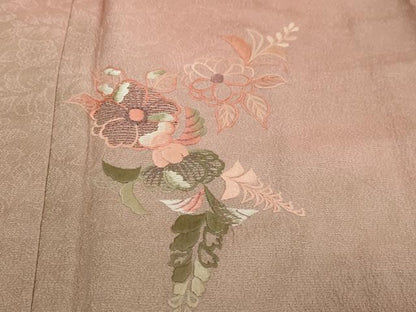 平和屋着物●訪問着　総刺繍　辻が花　暈し染め　正絹　逸品　DABI9166ud