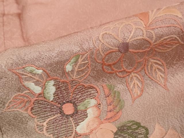 平和屋着物●訪問着　総刺繍　辻が花　暈し染め　正絹　逸品　DABI9166ud