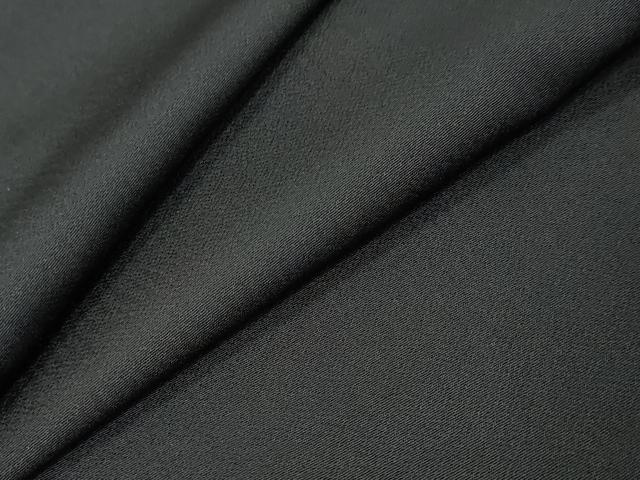 平和屋着物●男性　黒紋付　正絹　逸品　DABI9173ud
