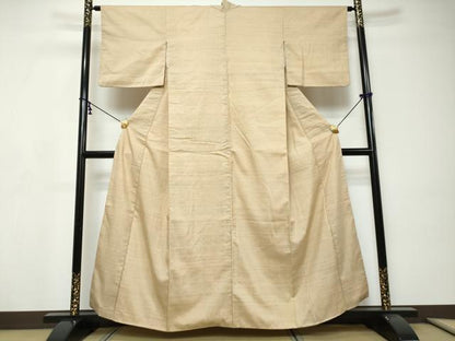 平和屋着物●上質な紬　霞文　正絹　逸品　DABI9181ud
