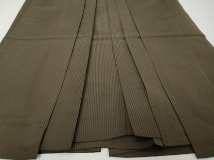 平和屋着物●男性　行灯袴　縞　正絹　逸品　DABI9187ud