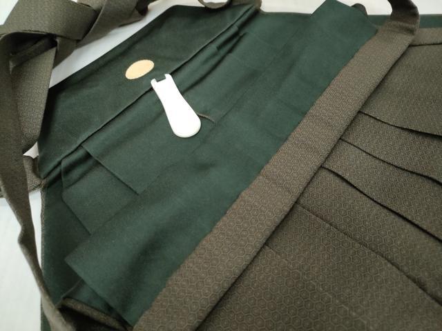 平和屋着物●男性　行灯袴　亀甲文　正絹　逸品　DABI9190ud