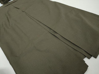 平和屋着物●男性　行灯袴　亀甲文　正絹　逸品　DABI9190ud
