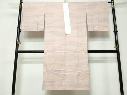 平和屋着物●長襦袢　無双仕立て　霞文　やまと誂製　正絹　逸品　DABI9192ud