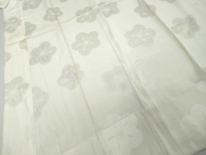 平和屋着物●長襦袢　無双仕立て　作家物　草木染　舞梅文　暈し染め　正絹　逸品　DABI9193ud