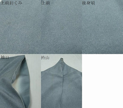 平和屋着物●江戸小紋師　星野教治　江戸小紋　鮫小紋柄　正絹　逸品　DABI9194ud