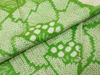平和屋着物●豪華振袖　総絞り　草花文　正絹　逸品　DABI9201ud