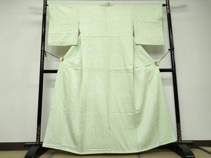 平和屋着物●大変加工の良い総絞り小紋　正絹　逸品　DABI9202ud
