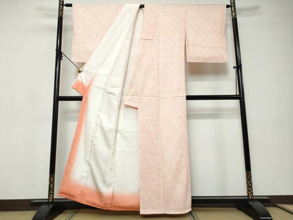 平和屋着物●大変加工の良い総絞り小紋　正絹　逸品　DABI9203ud