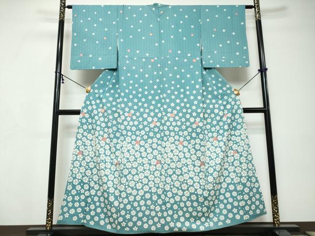 平和屋着物●訪問着　舞花文　金彩　正絹　逸品　DABI9206ud