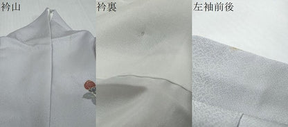 平和屋着物●訪問着　枝花文　暈し染め　金彩　正絹　逸品　DABI9207ud