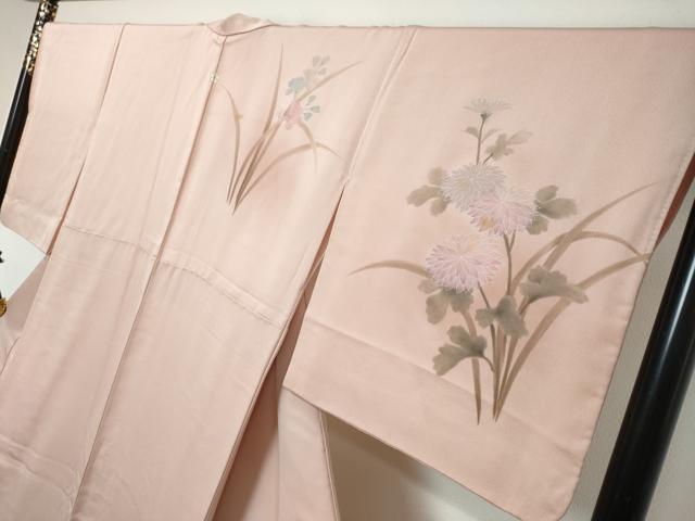 平和屋着物●訪問着　草花文　正絹　逸品　DABI9209ud