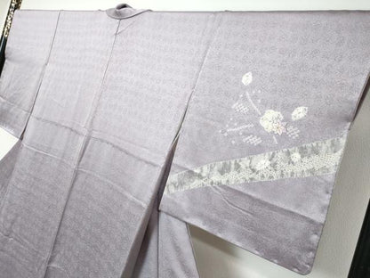 平和屋着物●訪問着　絞り　刺繍　辻が花　金糸　正絹　逸品　未使用　DABI9212ud