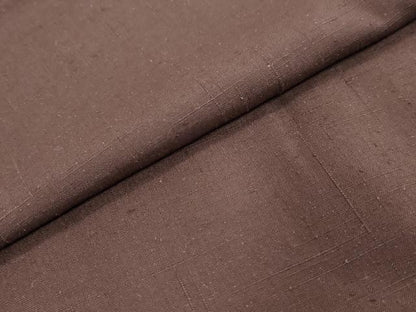 平和屋着物●結城紬　赤墨色　正絹　逸品　DABI9213ud
