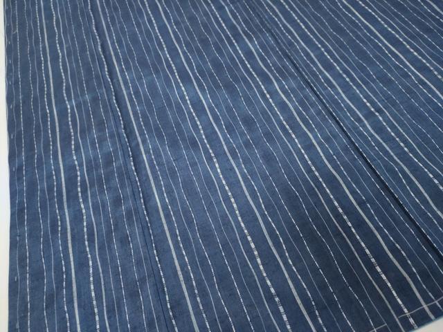 平和屋着物●上質な紬　変わり縞　正絹　逸品　DABI9218ud