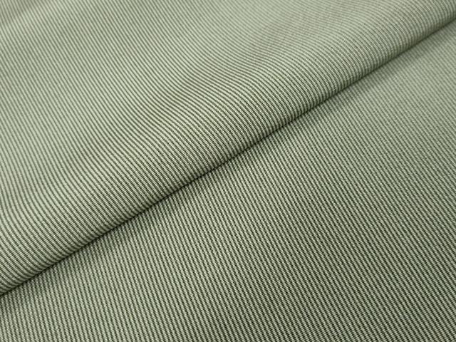 平和屋着物●小紋師　大島操　江戸小紋　万筋　深川鼠色×白色　正絹　逸品　DABI9223ud
