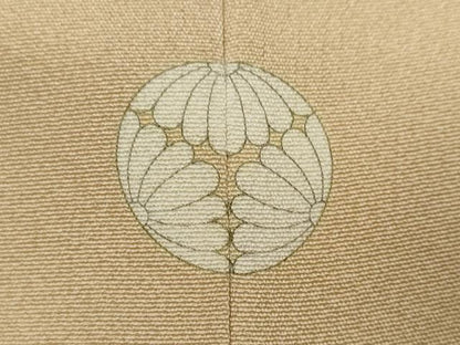平和屋着物●訪問着　寿光織　短冊風景花文　暈し染め　金糸　正絹　逸品　DABI9230ud