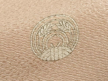 平和屋着物●豪華色留袖　花鳥文　鬼しぼ縮緬　正絹　逸品　DABI9233ud