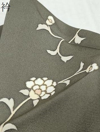 平和屋着物●上質な小紋　短冊更紗花文　金彩　正絹　逸品　DABI9234ud