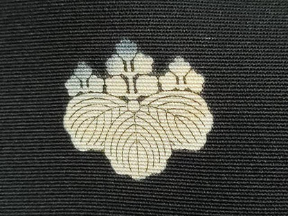 平和屋着物●豪華黒留袖　作家物　草花文　暈し染め　正絹　逸品　DABI9243ud